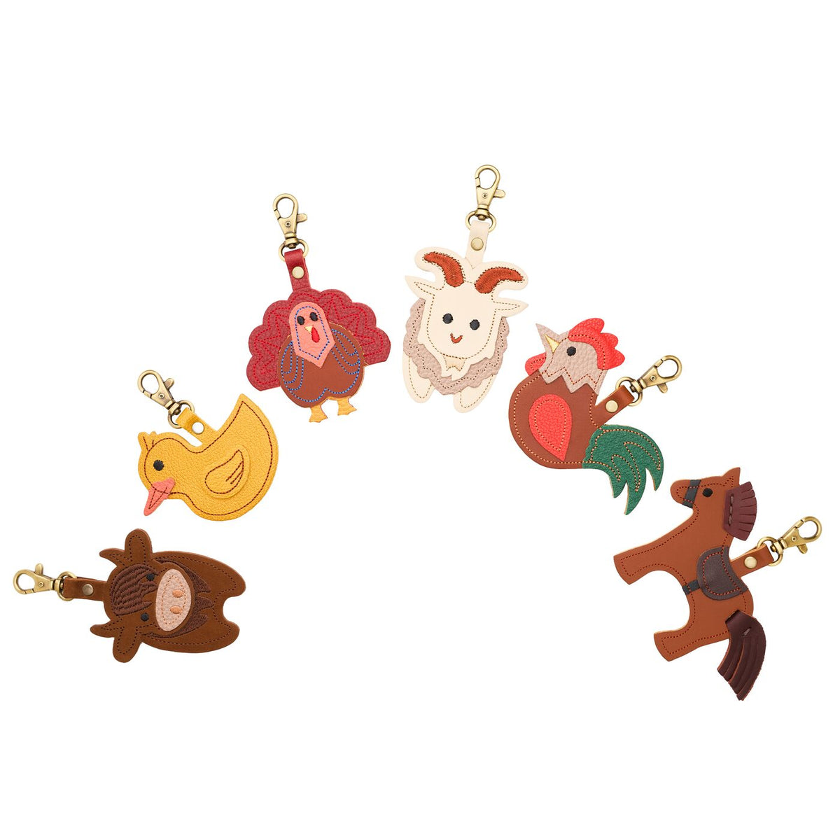 Porte-clés animal de la ferme