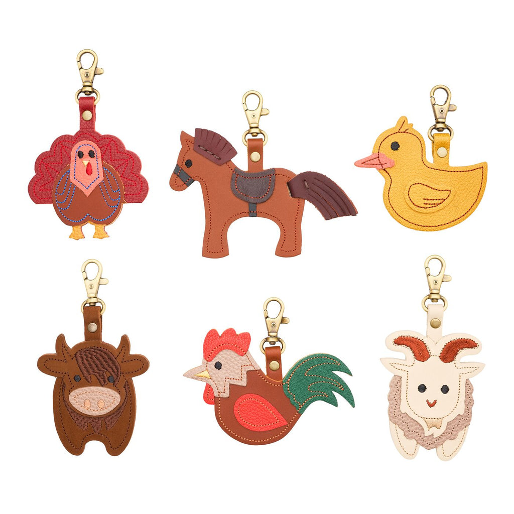 Porte-clés animal de la ferme