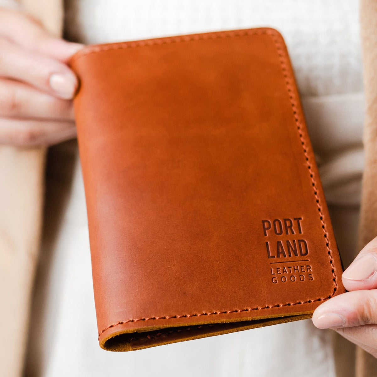 'Almost Perfect' Leather Modern Passport Holder - Famous | Online Store
