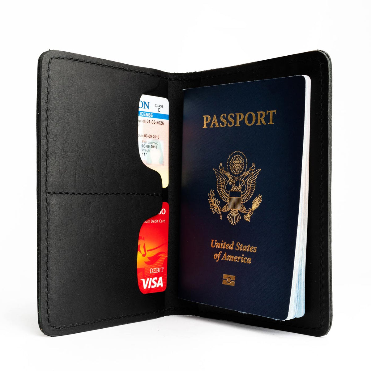 'Almost Perfect' Leather Modern Passport Holder - Famous | Online Store