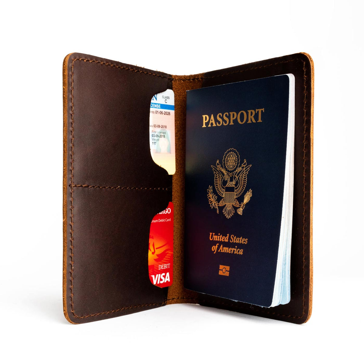 'Almost Perfect' Leather Modern Passport Holder - Famous | Online Store