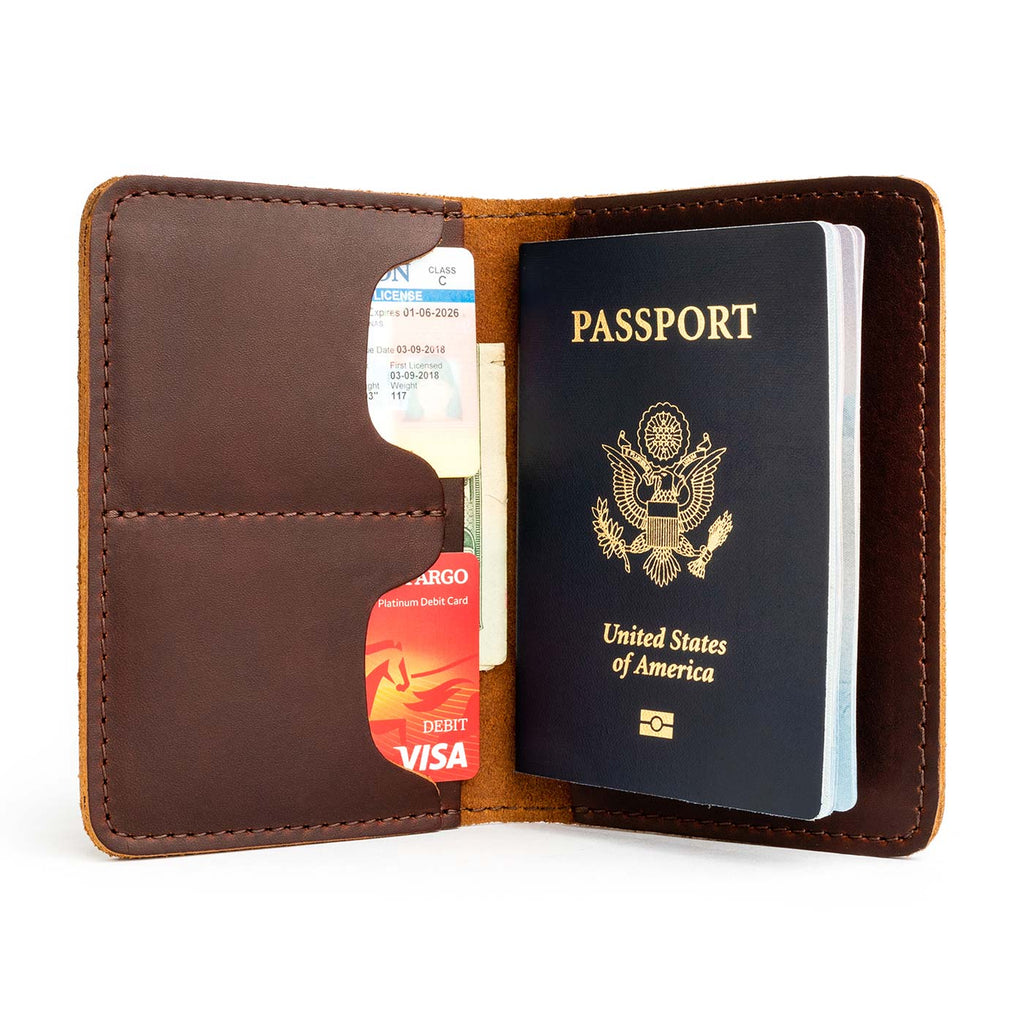'Almost Perfect' Leather Modern Passport Holder - Famous | Online Store