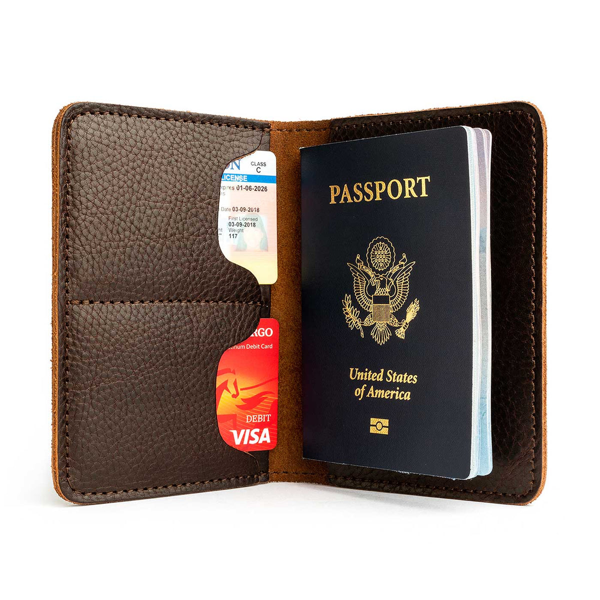 'Almost Perfect' Leather Modern Passport Holder - Famous | Online Store