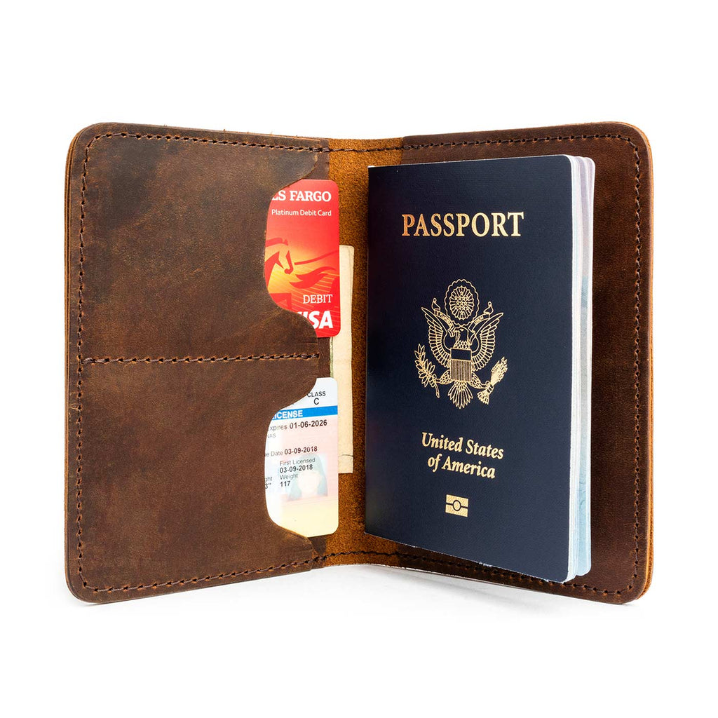 'Almost Perfect' Leather Modern Passport Holder - Famous | Online Store