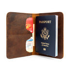 'Almost Perfect' Leather Modern Passport Holder - Famous | Online Store