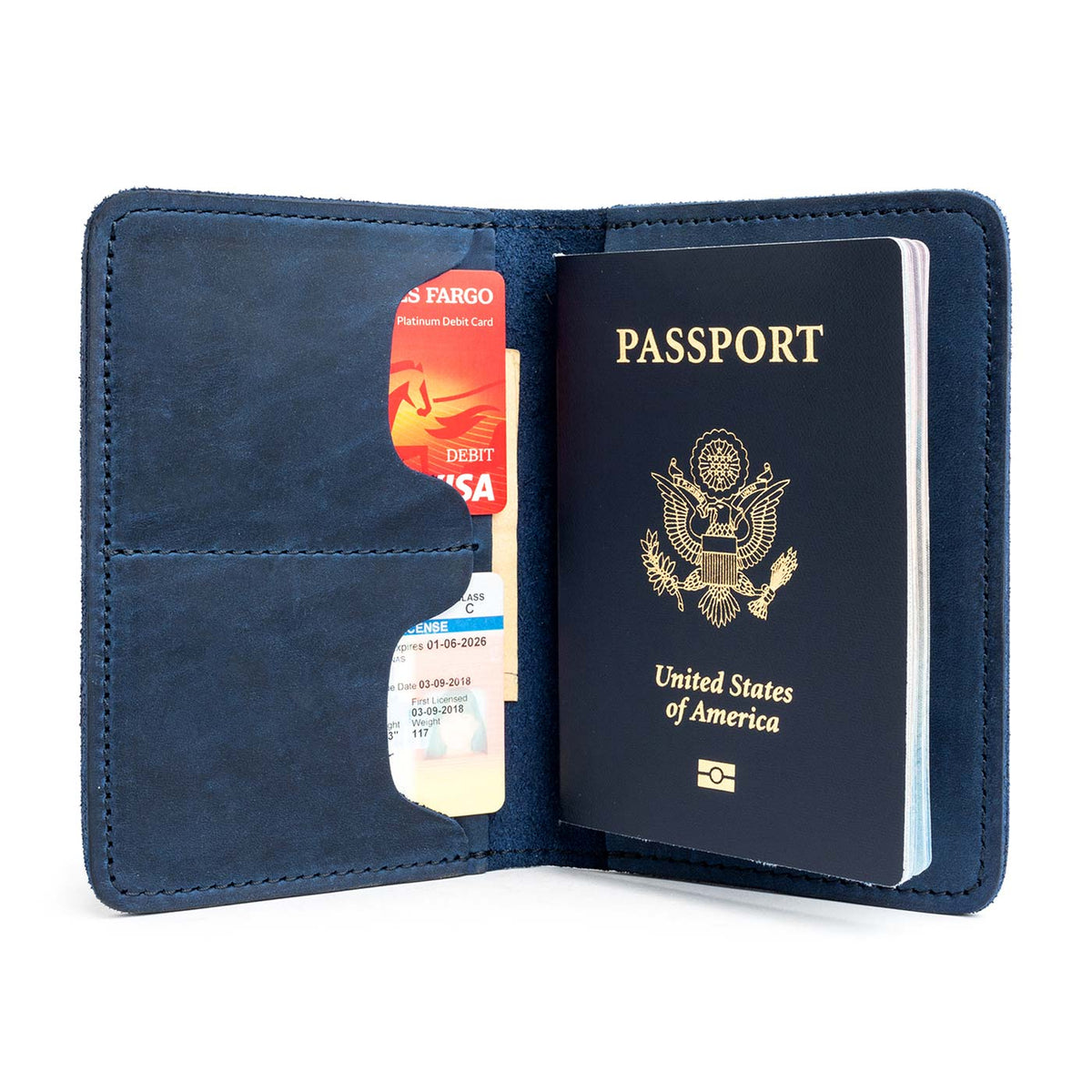 'Almost Perfect' Leather Modern Passport Holder - Famous | Online Store