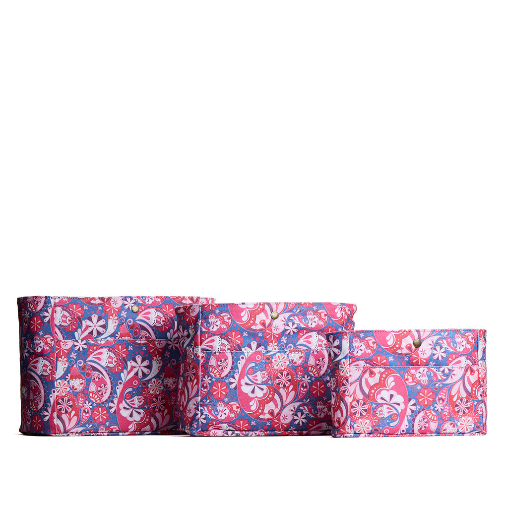 Printed Canvas Purse Organizer