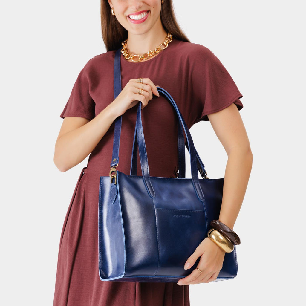 Grand sac fourre-tout à bandoulière Lola avec fermeture éclair
