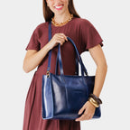 Grand sac fourre-tout à bandoulière Lola avec fermeture éclair