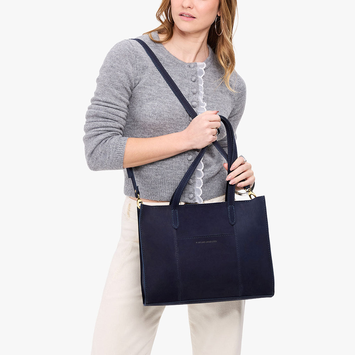 Grand sac fourre-tout à bandoulière Lola avec fermeture éclair