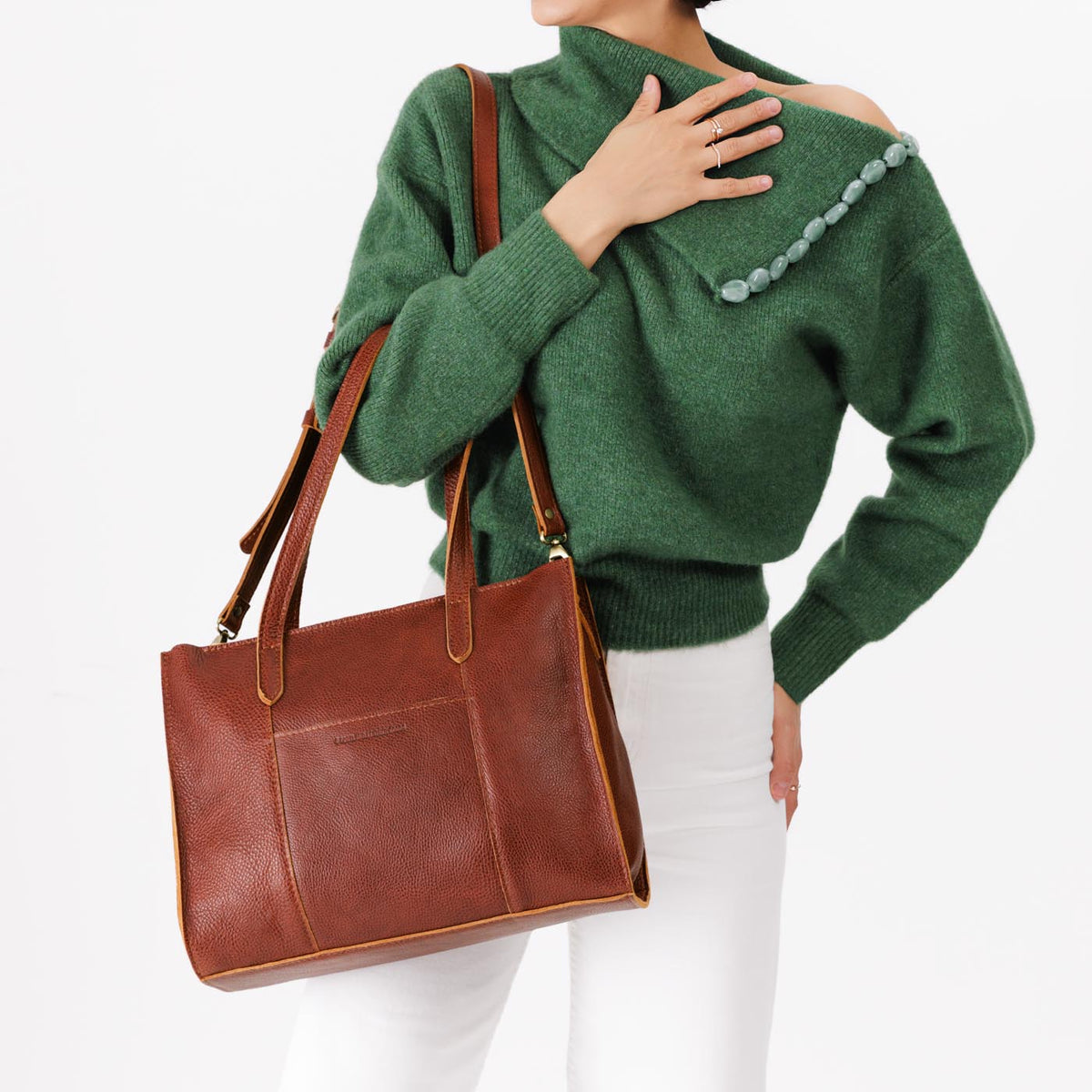 Grand sac fourre-tout à bandoulière Lola avec fermeture éclair