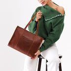 Grand sac fourre-tout à bandoulière Lola avec fermeture éclair