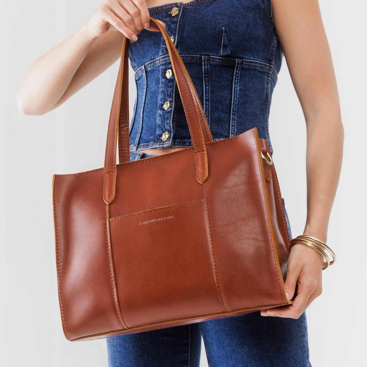 Grand sac fourre-tout à bandoulière Lola avec fermeture éclair