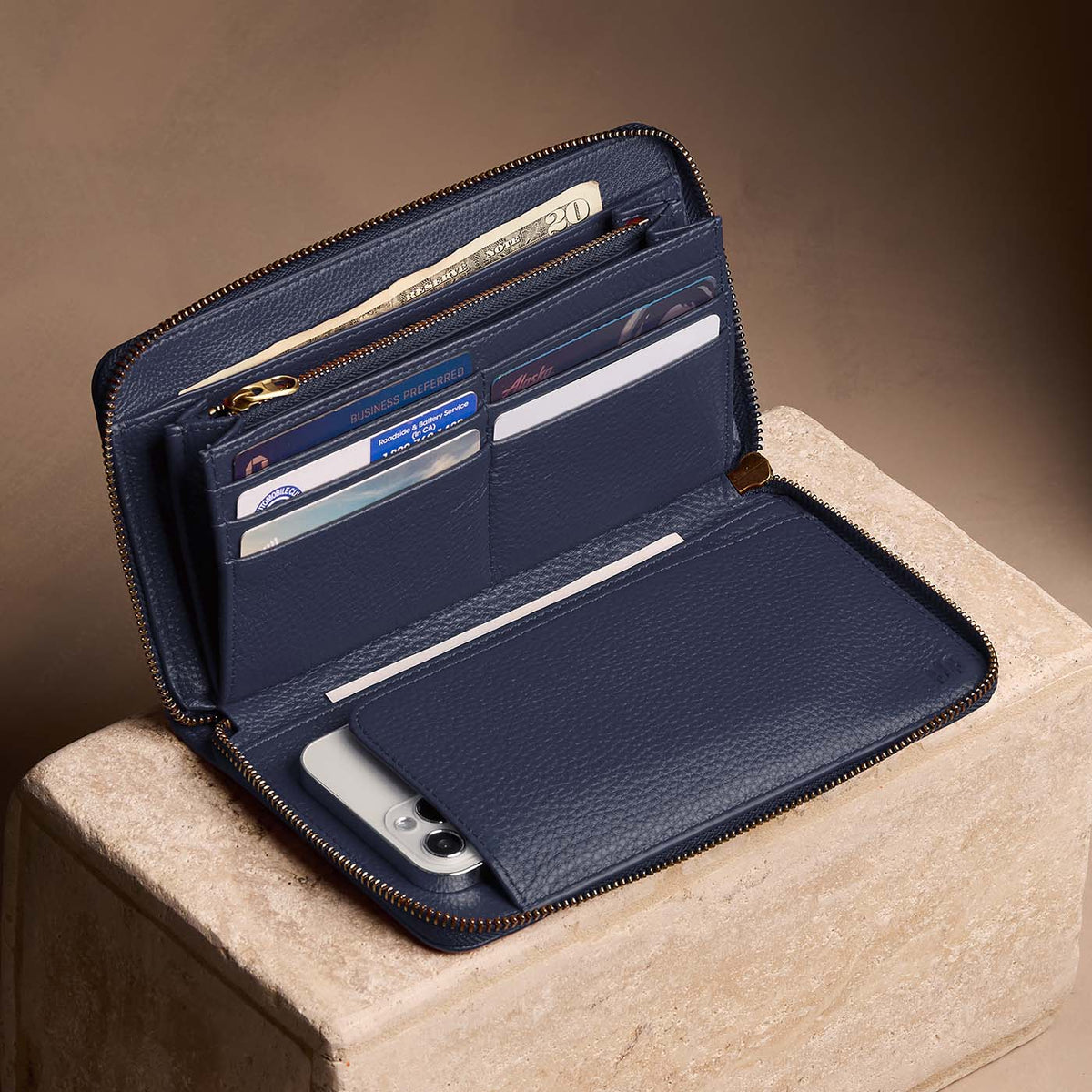 Cartera con cremallera Empire