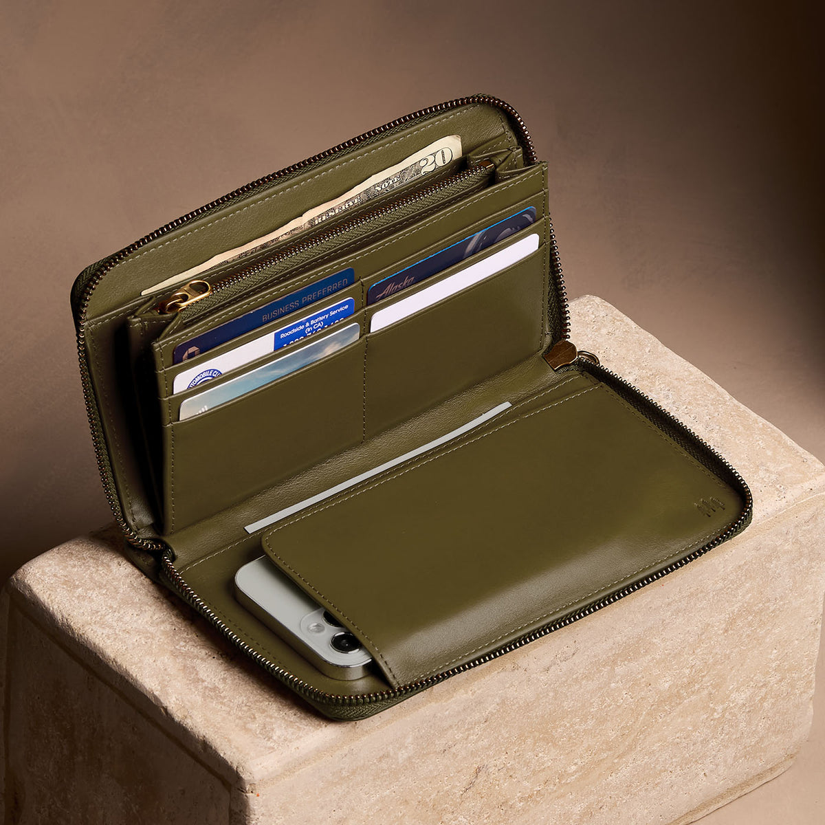 Cartera con cremallera Empire