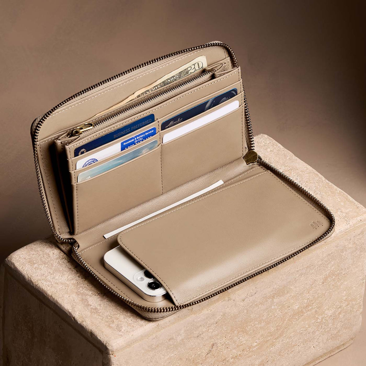 Cartera con cremallera Empire