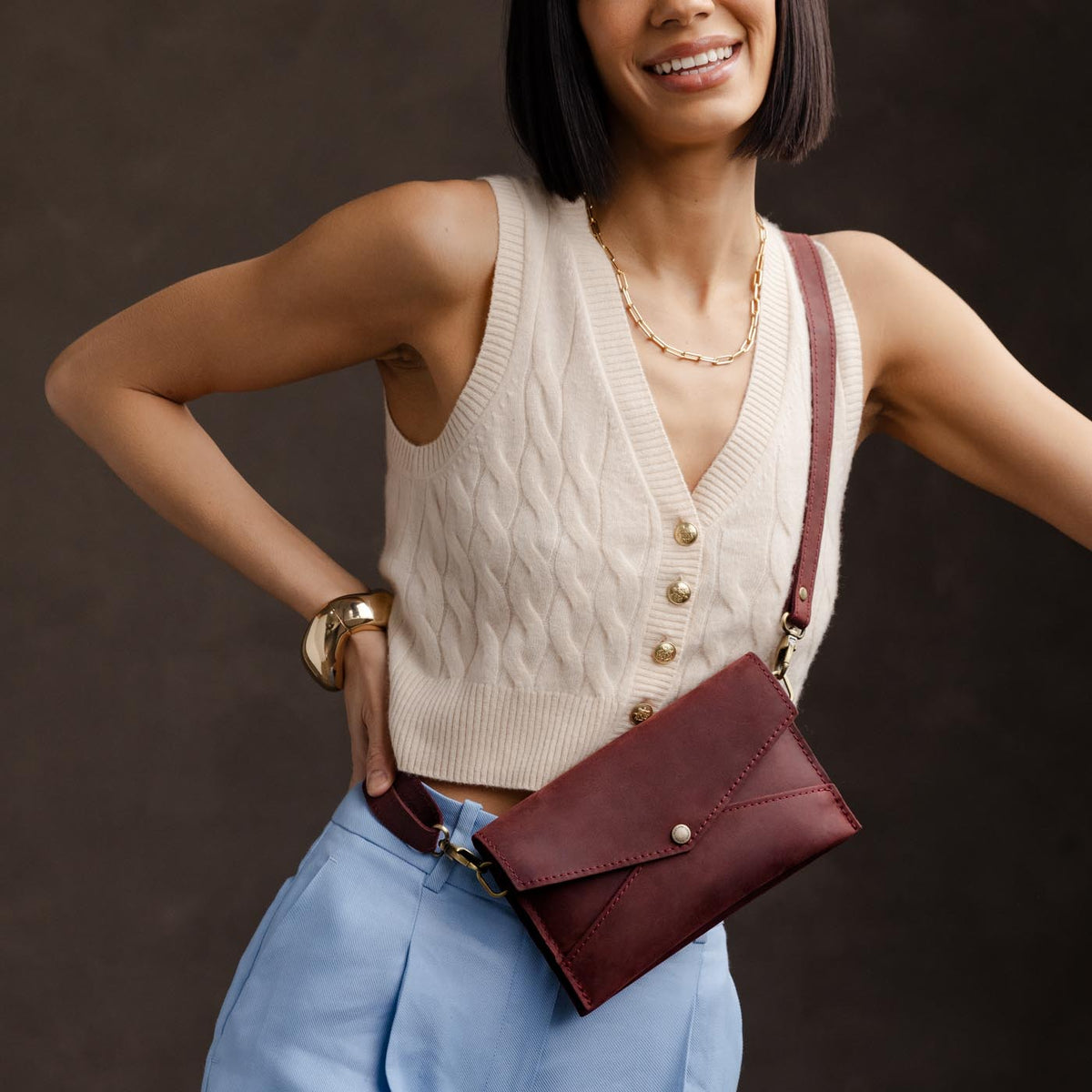 Almost Perfect' Envelope Convertible Crossbody - Famous | Online Store