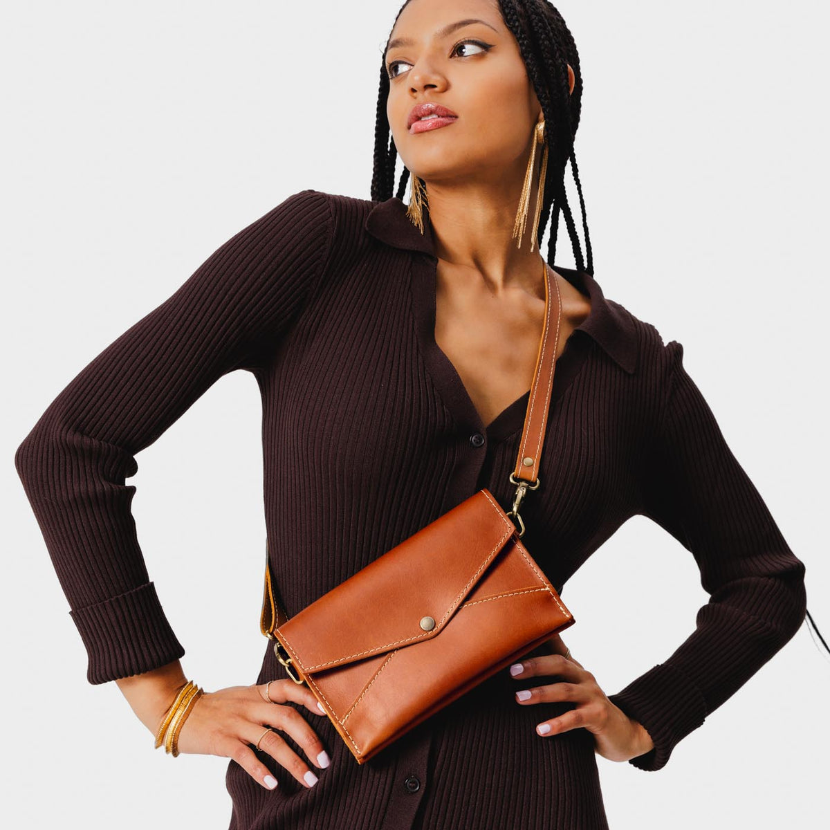 Bolso cruzado convertible tipo sobre
