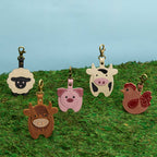 Porte-clés animal de la ferme