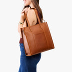 Grand sac fourre-tout à bandoulière Lola avec fermeture éclair