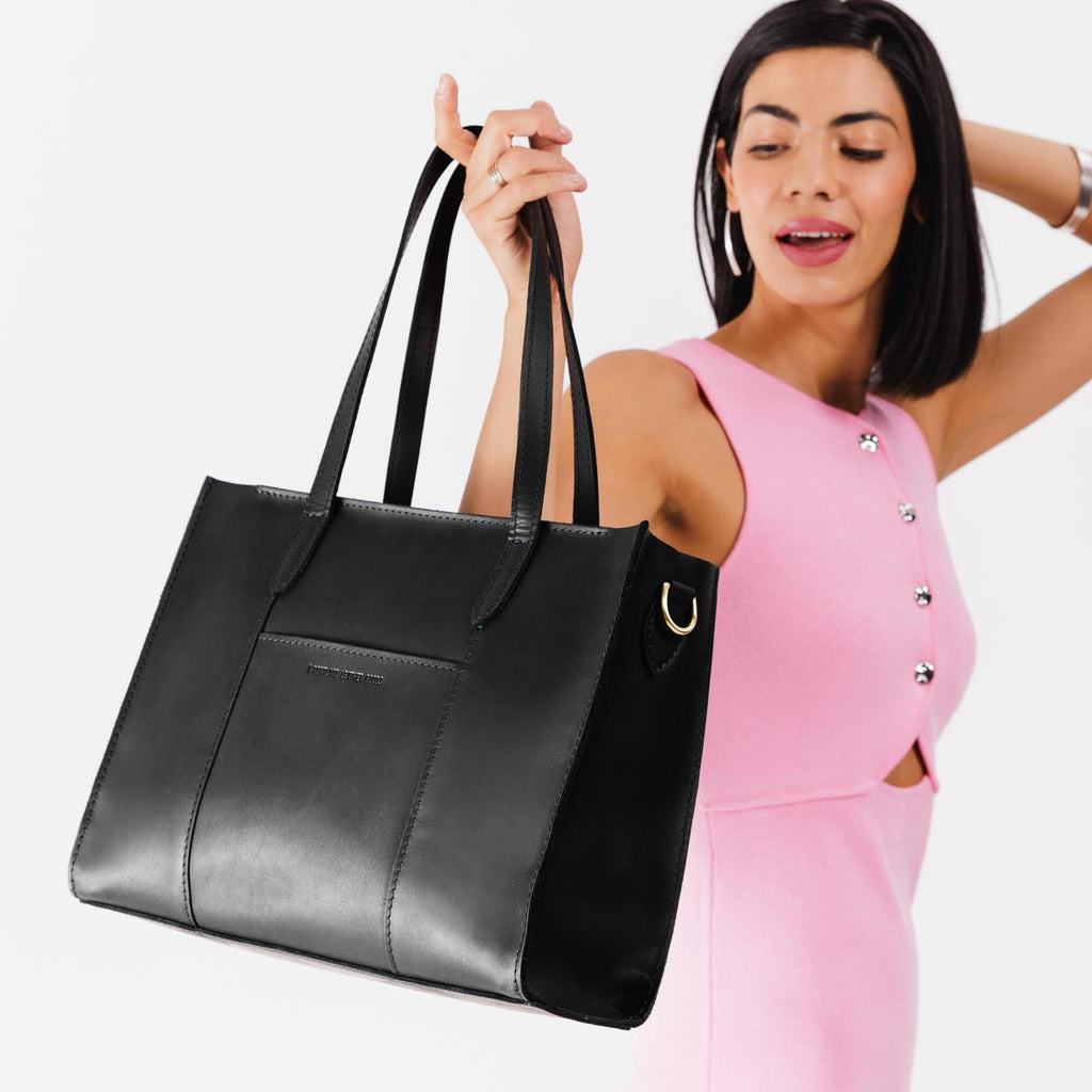 Grand sac fourre-tout à bandoulière Lola avec fermeture éclair