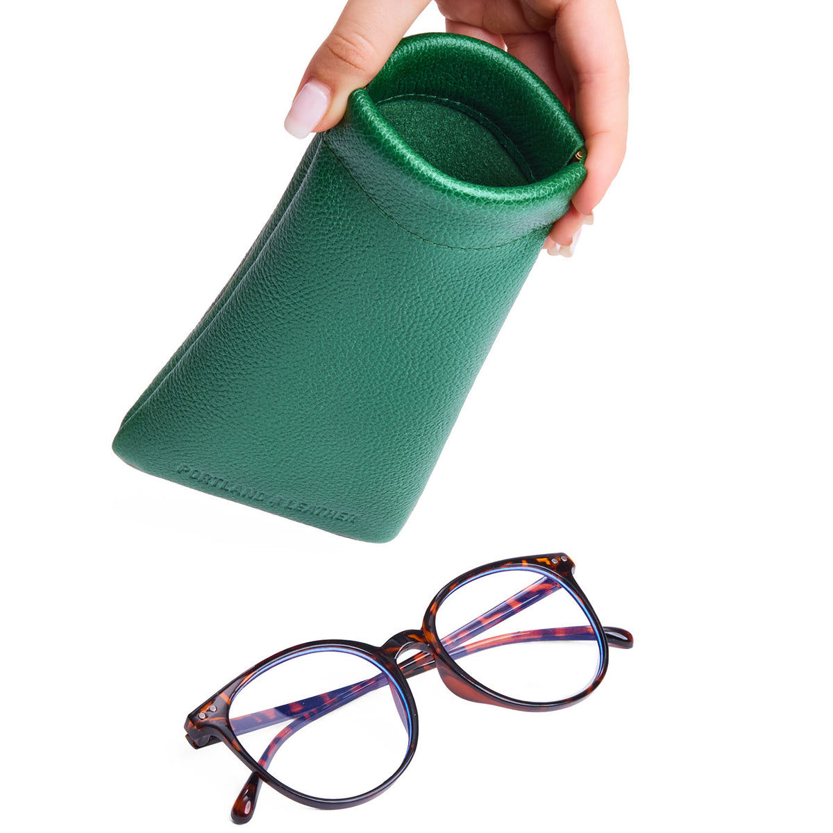 Étui à lunettes à pression