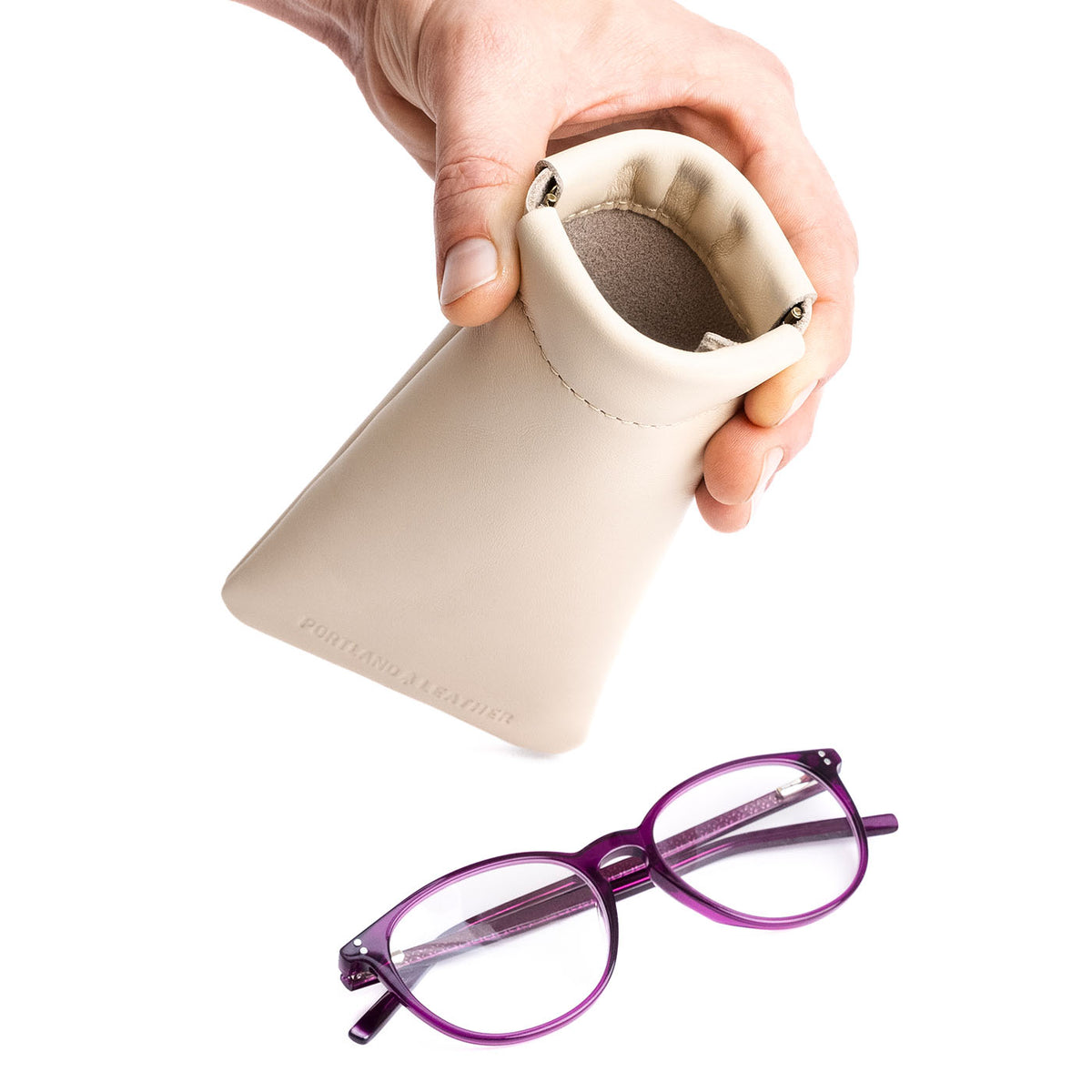 Étui à lunettes à pression