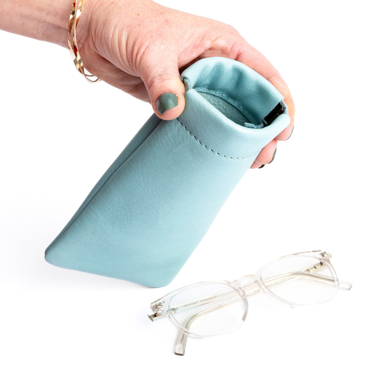 Étui à lunettes à pression