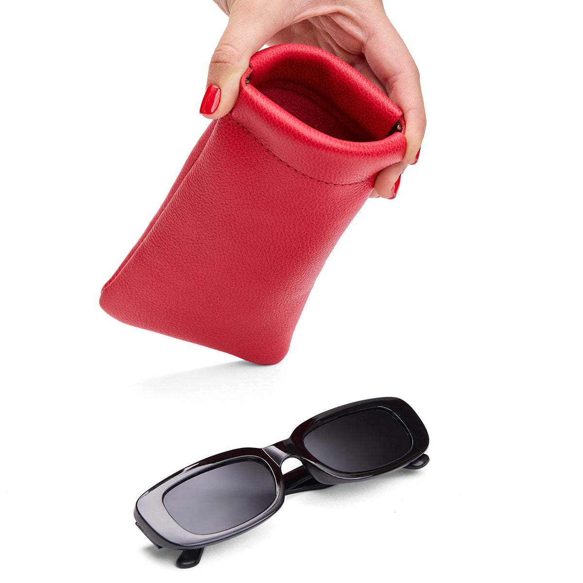 Étui à lunettes à pression
