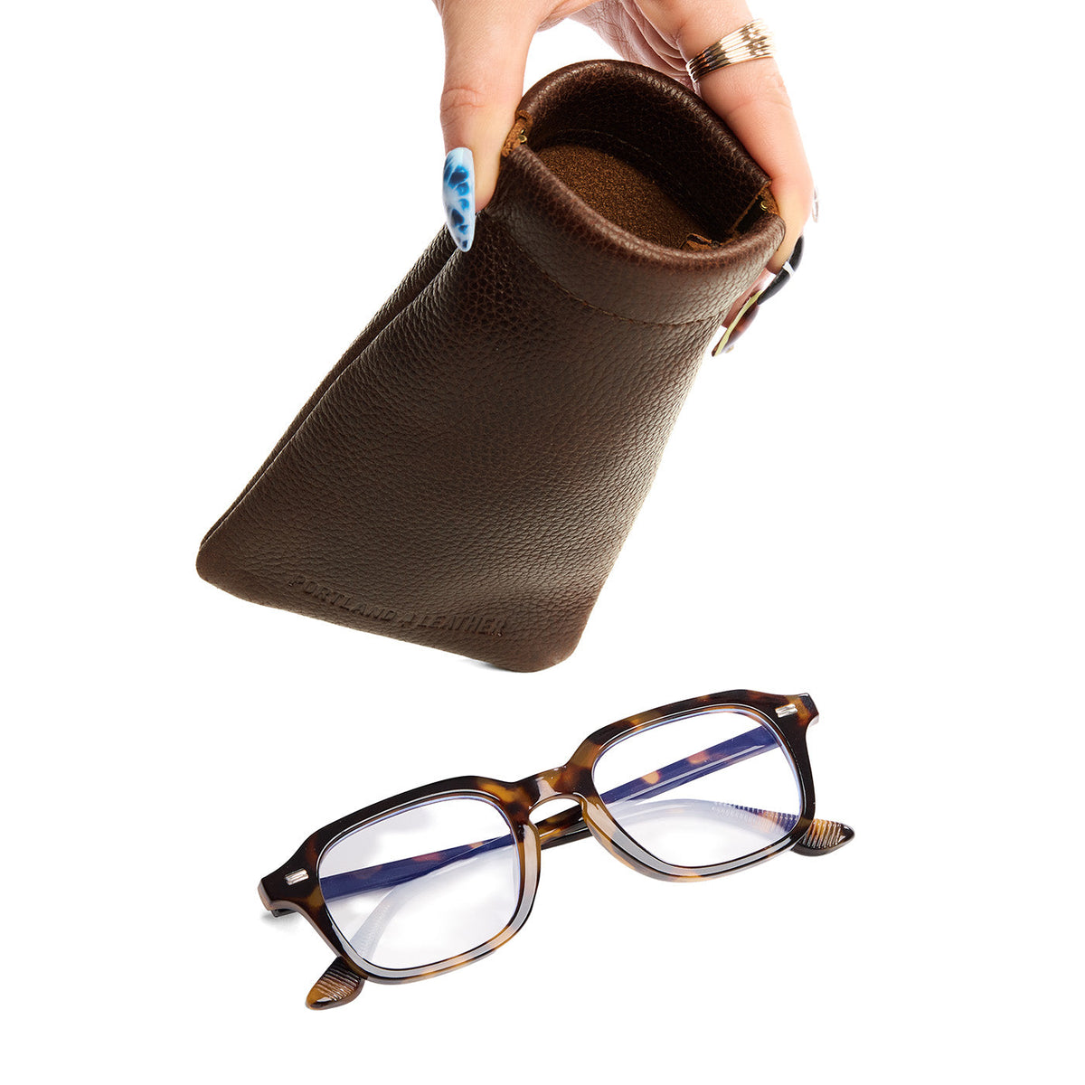 Étui à lunettes à pression