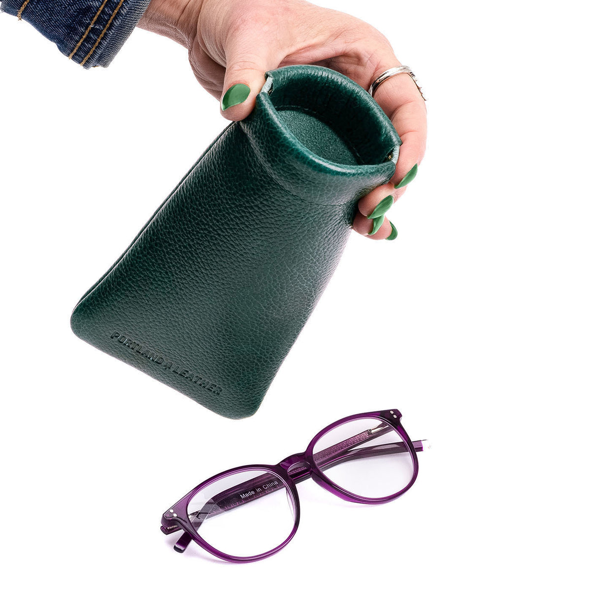 Étui à lunettes à pression