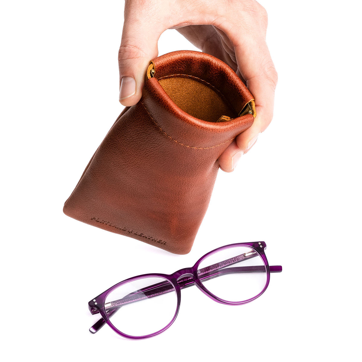 Étui à lunettes à pression