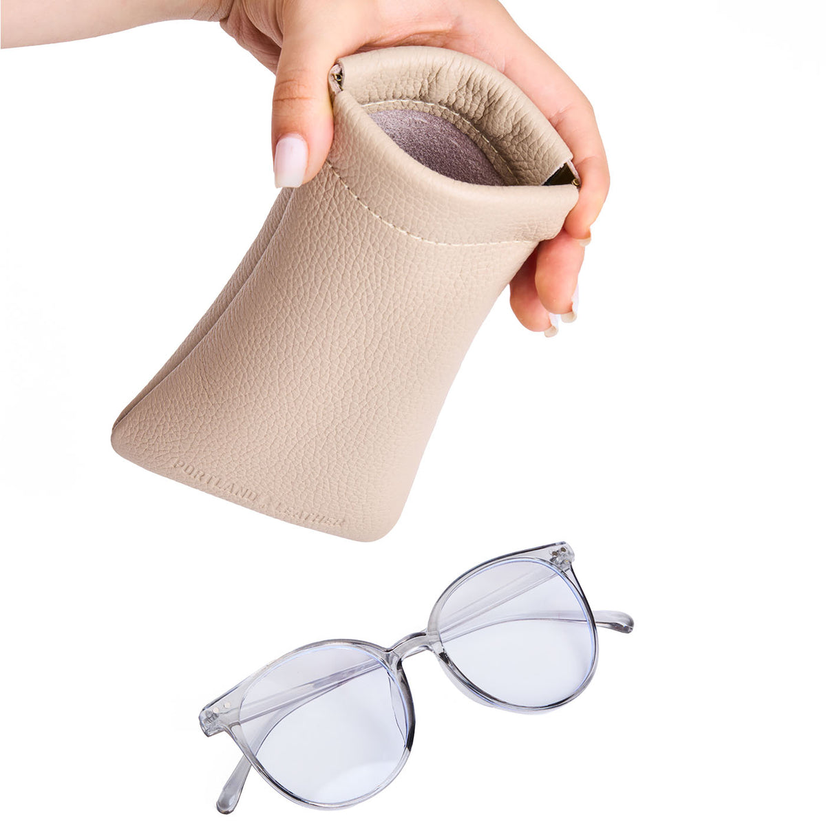Étui à lunettes à pression