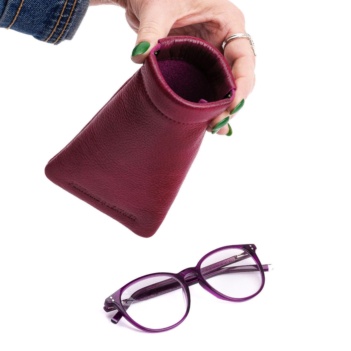 Étui à lunettes à pression