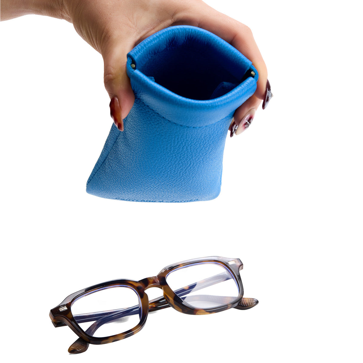 Étui à lunettes à pression