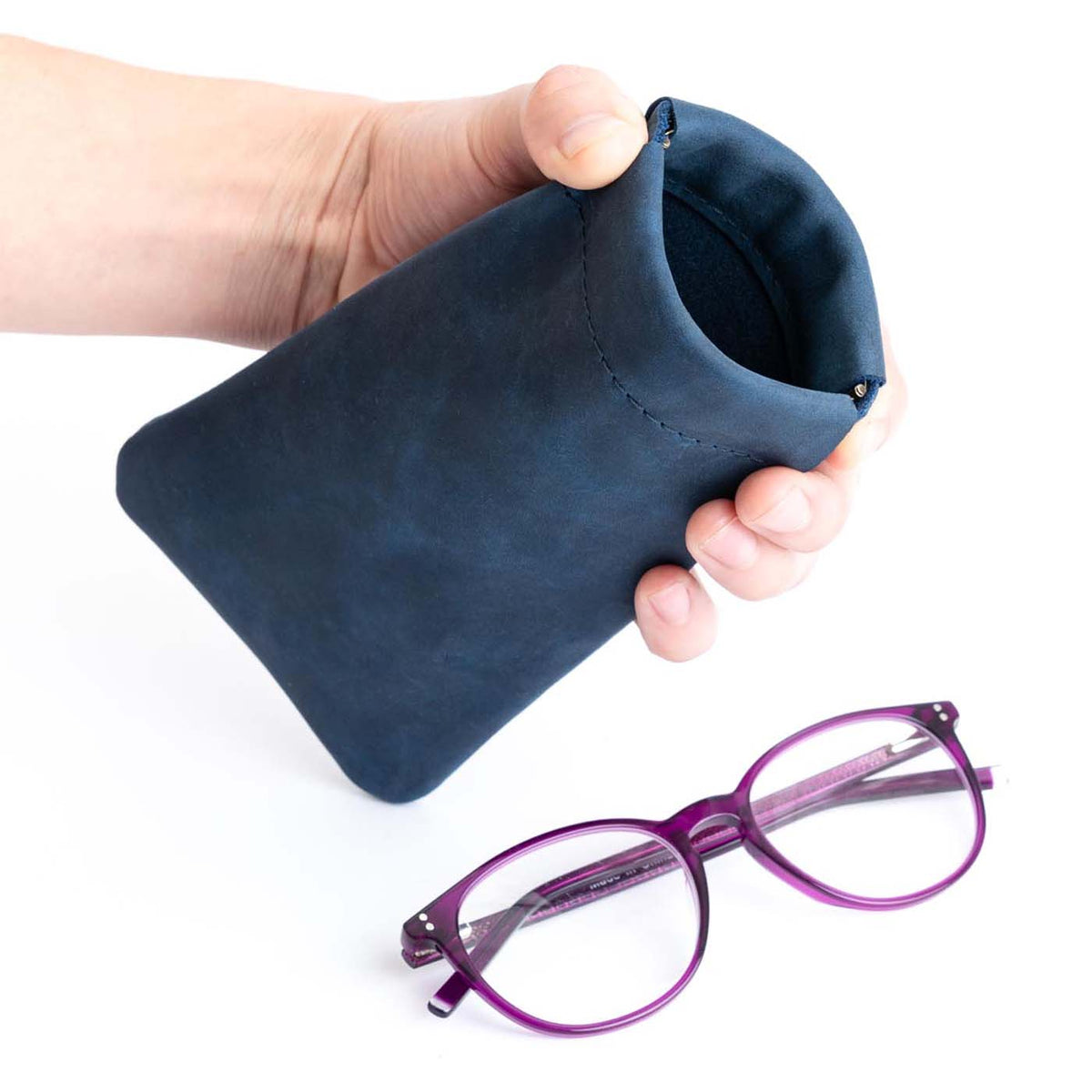 Étui à lunettes à pression