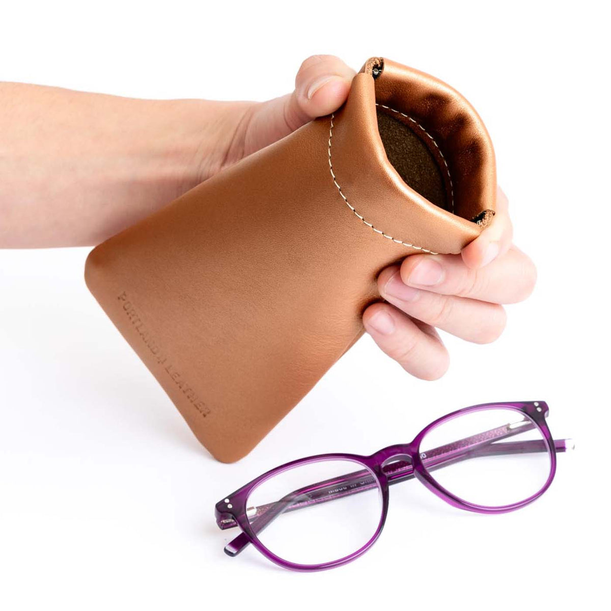 Étui à lunettes à pression