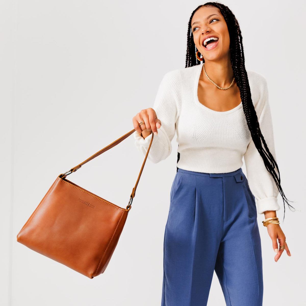 'Almost Perfect' Triangle Shoulder Bag - Famous | Online Store