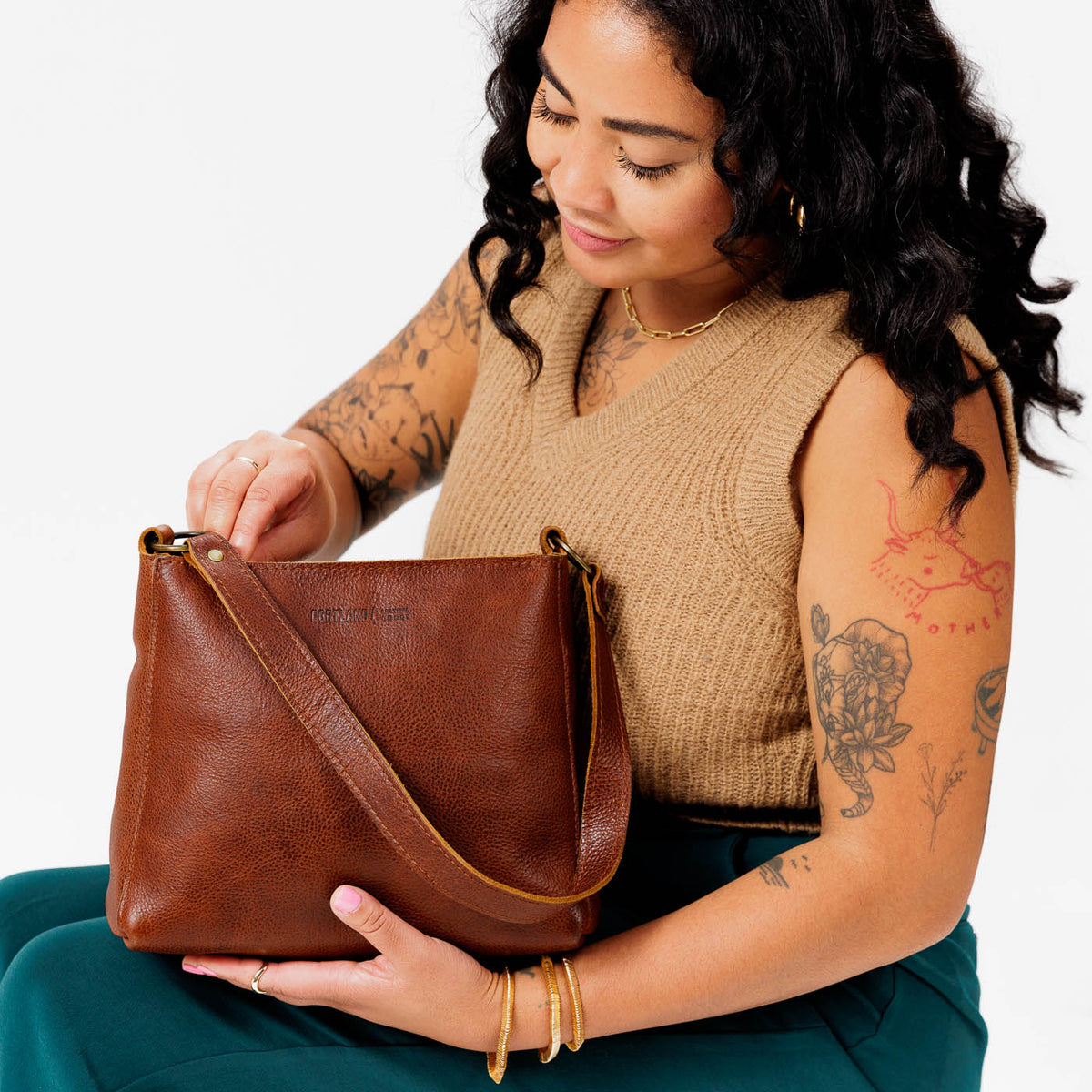 'Almost Perfect' Triangle Shoulder Bag - Famous | Online Store