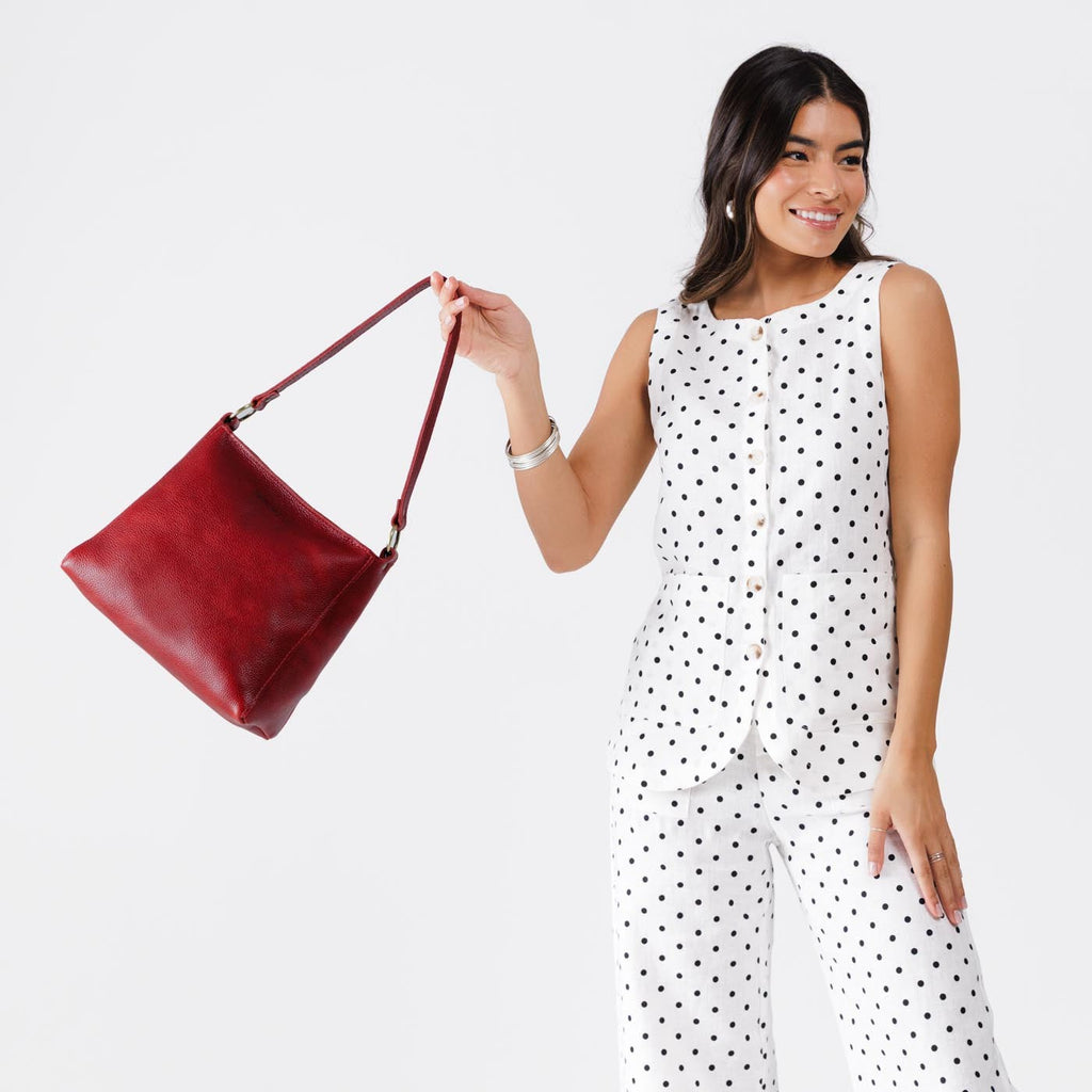 'Almost Perfect' Triangle Shoulder Bag - Famous | Online Store