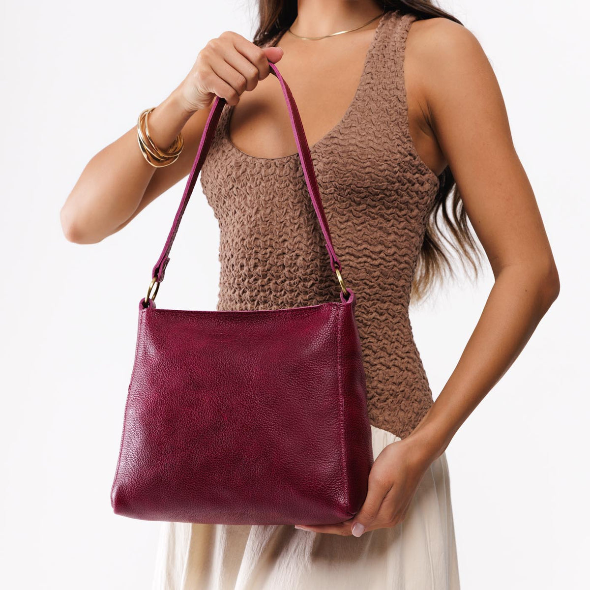 'Almost Perfect' Triangle Shoulder Bag - Famous | Online Store