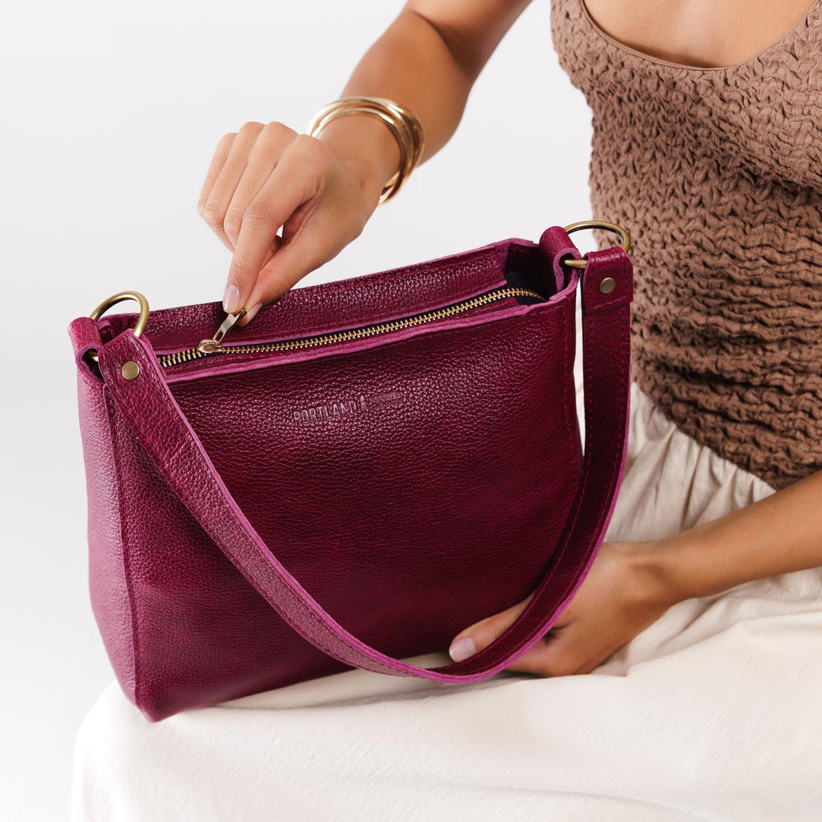 'Almost Perfect' Triangle Shoulder Bag - Famous | Online Store