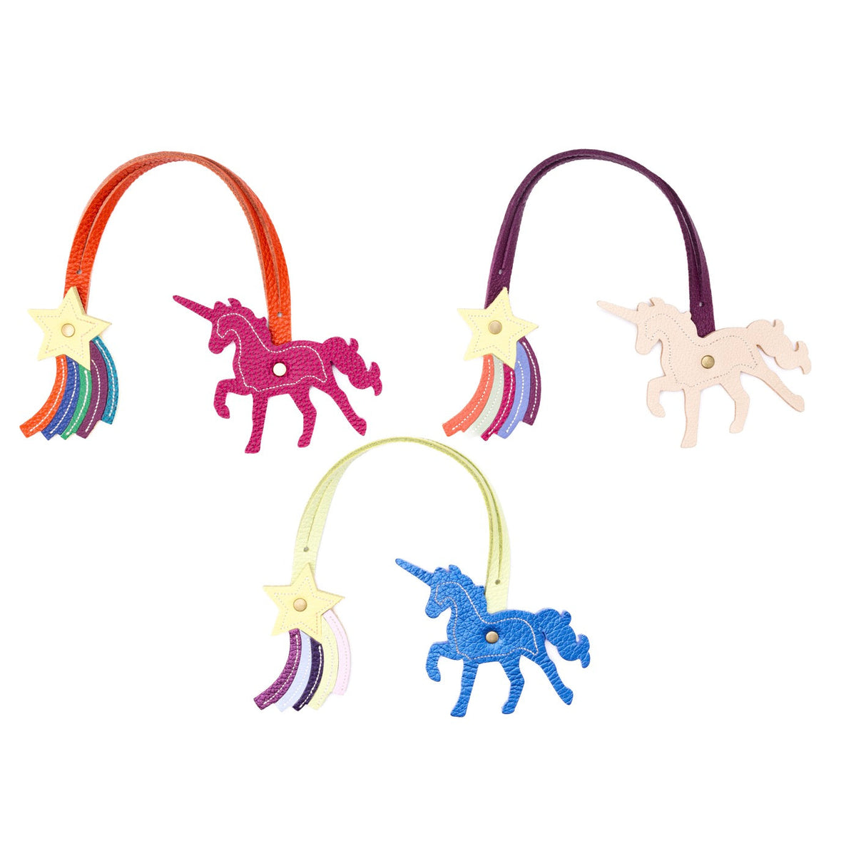 Pompon étoile licorne