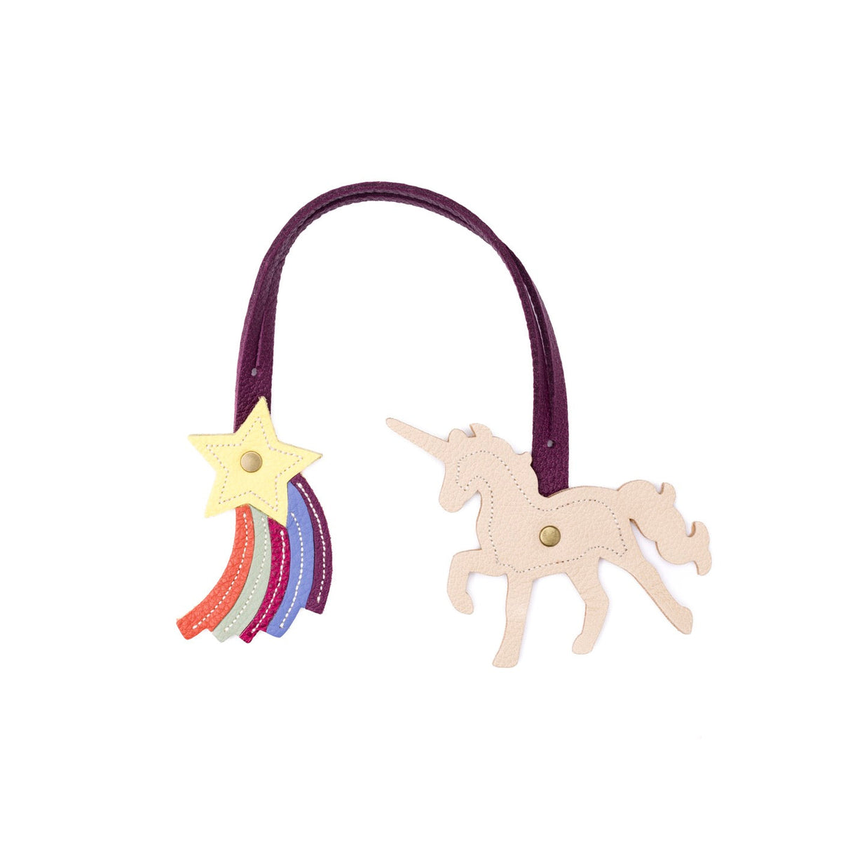 Pompon étoile licorne