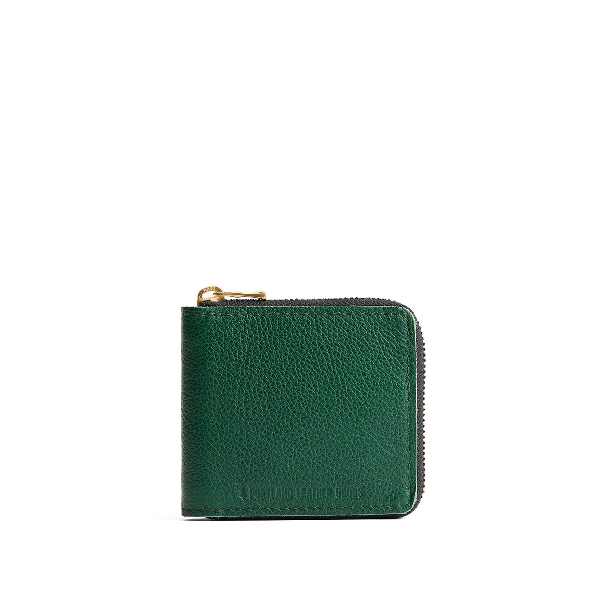 Billetera plegable con cremallera pequeña
